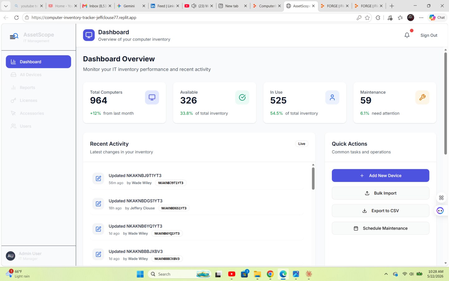 AssetScope: Computer Asset Tracker
