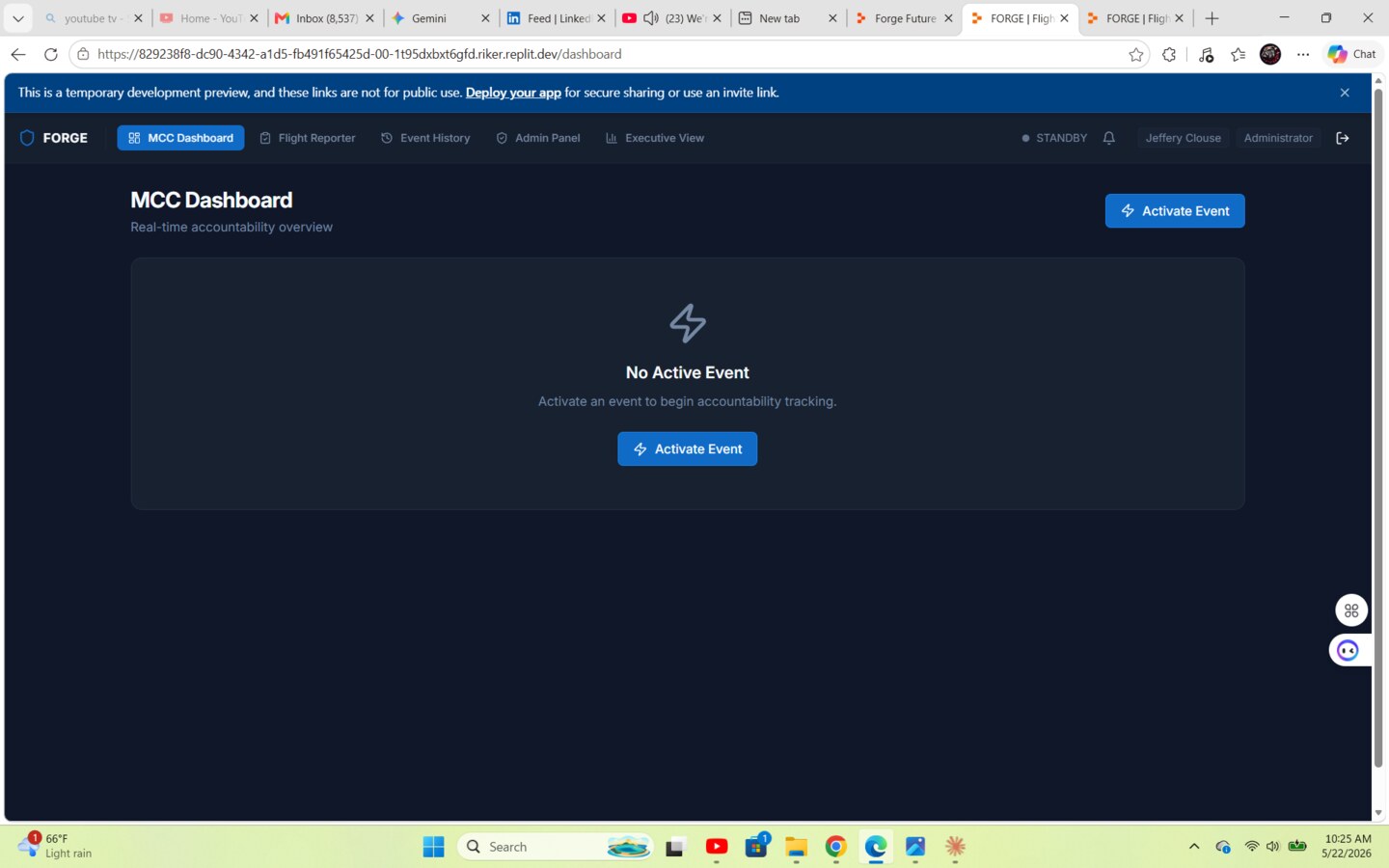 FORGE: Personnel Accountability Engine